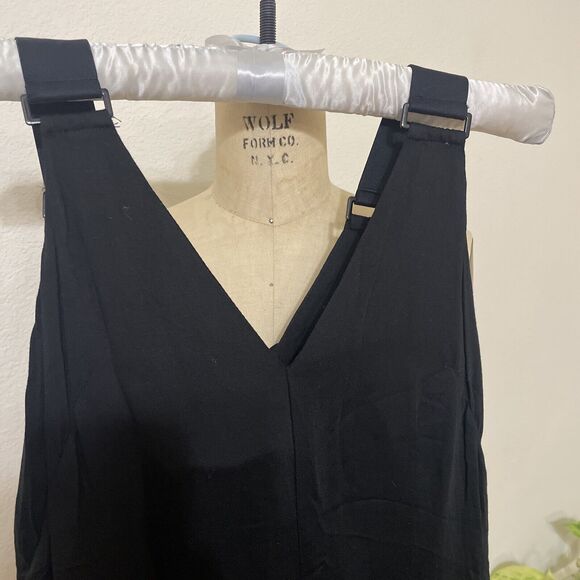 rachel roy, new with tags, black jumpsuit, size small, Wide Leg, V Neck - Picture 2 of 8